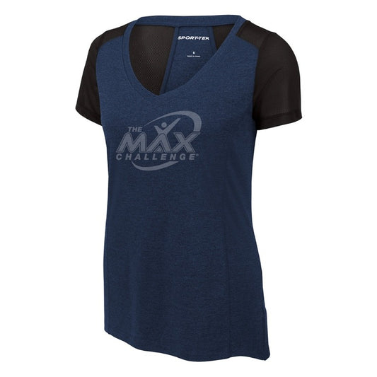 Women's MAX Endeavor Dri-Fit Tee (Dark Royal Heather/Black)