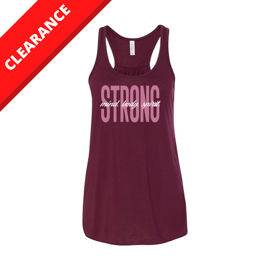 Women’s “Strong Mind/Body/Spirit” Flowy Tank